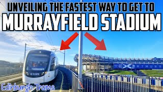 Unveiling the Fastest way to get to Murrayfield stadium from Edinburgh city centre!!