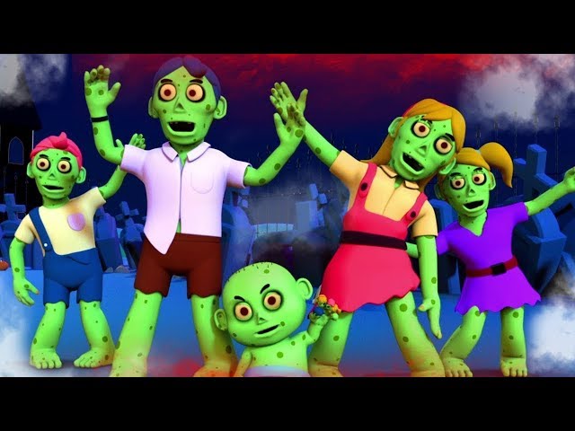 Zombie Finger Family | Nursery Rhymes And Baby Songs | Halloween Songs For Kids class=