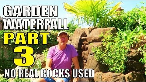 How to make a Garden Pond Waterfall part 3  FULL CONSTRUCTION GUIDE. Using sand & cement.