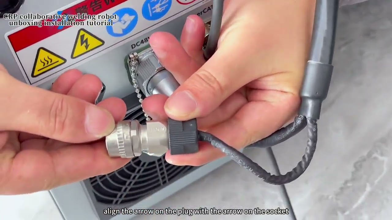 CRP COLLABORATIVE WELDING ROBOT UNPACKING INSTALLATION TEACHING VIDEO