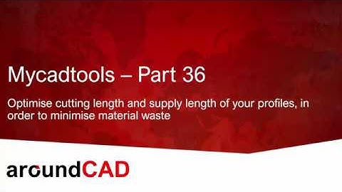 Mycadtools - Part 36 - Cutting optimization