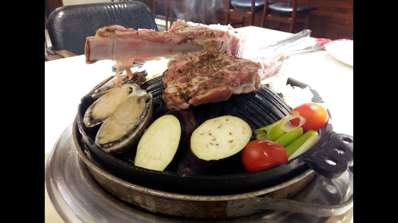 [먹진남자] 내가 맛본 유일한 양고기! 양갈비와 전복이 만들어낸 최고의 맛 Grilled lamb chops kitchen