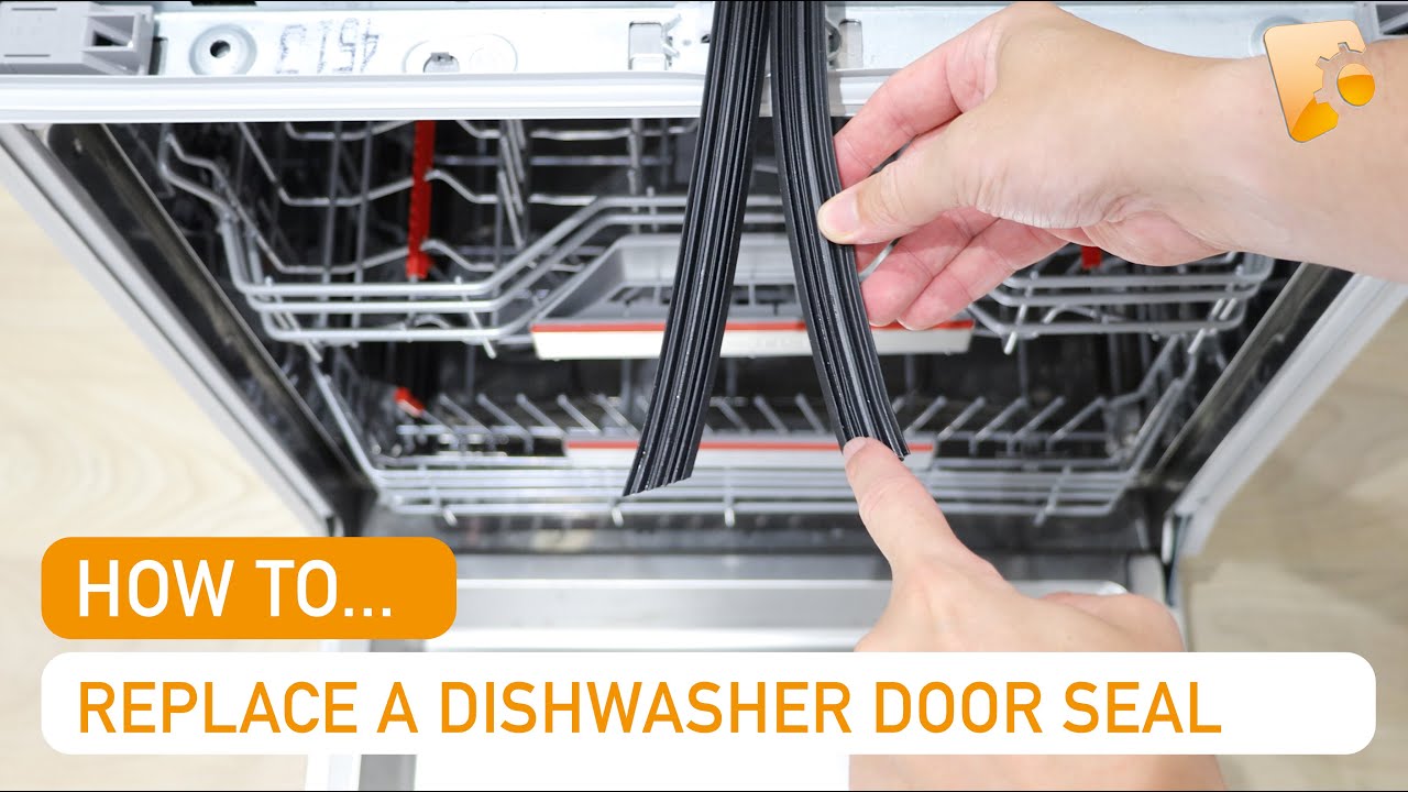 Leaking dishwasher? How to Replace a Bosch Dishwasher 3 Sided Door Seal ...