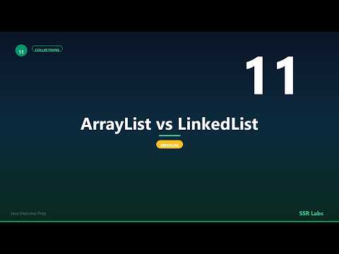 ArrayList vs LinkedList | Medium | Java Interview Prep #11