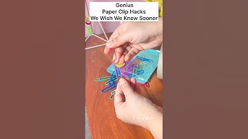 Genius Paper Clip Hacks Wish We Knew Sooner #shorts #lifehacks #fruity
