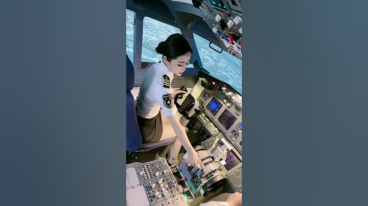 Pretty Girl Pilot China Airline EP #94 Inside the pilot's cockpit