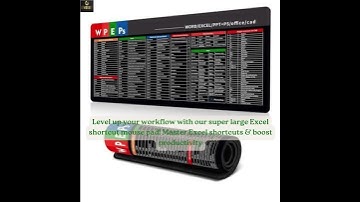 EFmarket | Excel Shortcut for Computer Mouse Pad Desk Mat
