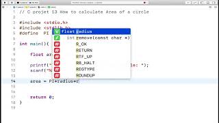 #C Project 13 How to #calculate #Area of a #circle