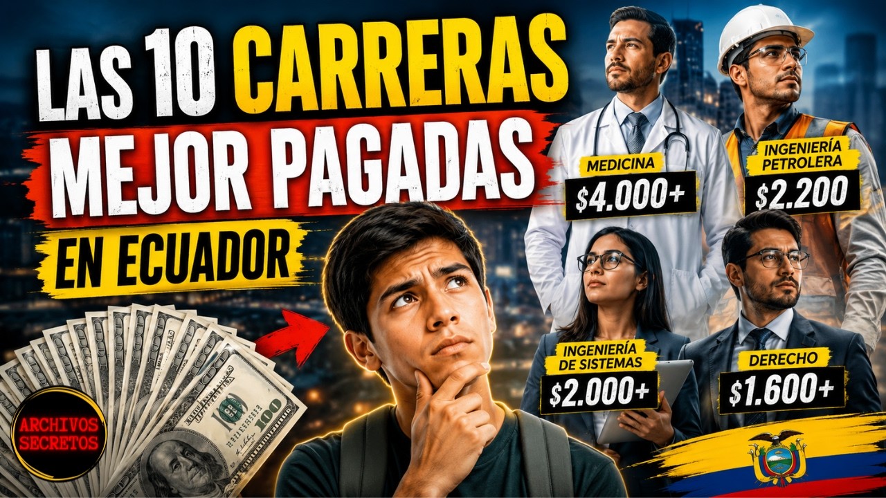 Las carreras MEJOR pagadas en Ecuador en 2026 - YouTube