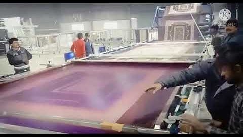 Maniar PU Textile Printing Blanket on wider width flatbed machine in Panipat