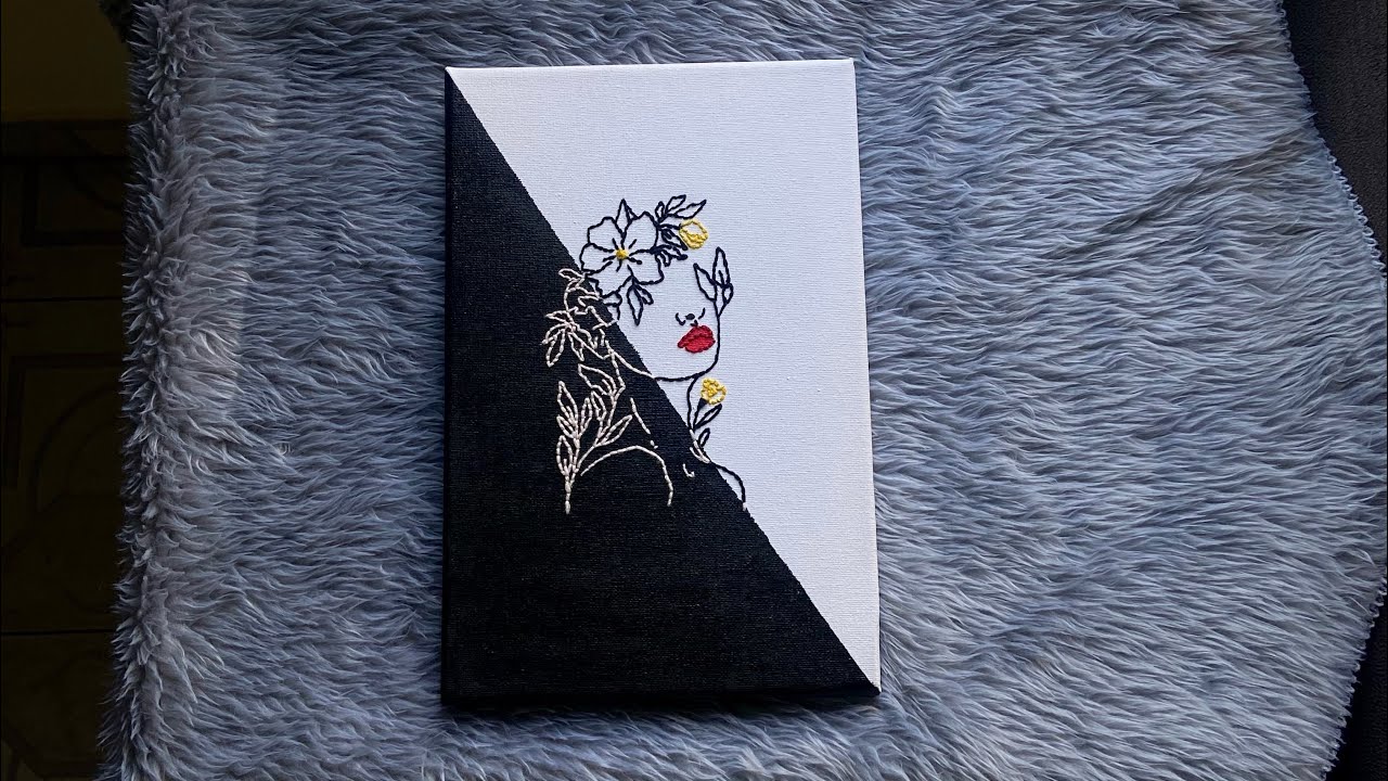 Canvas Thread Art Embroidered Painting Embroidered On Canvas