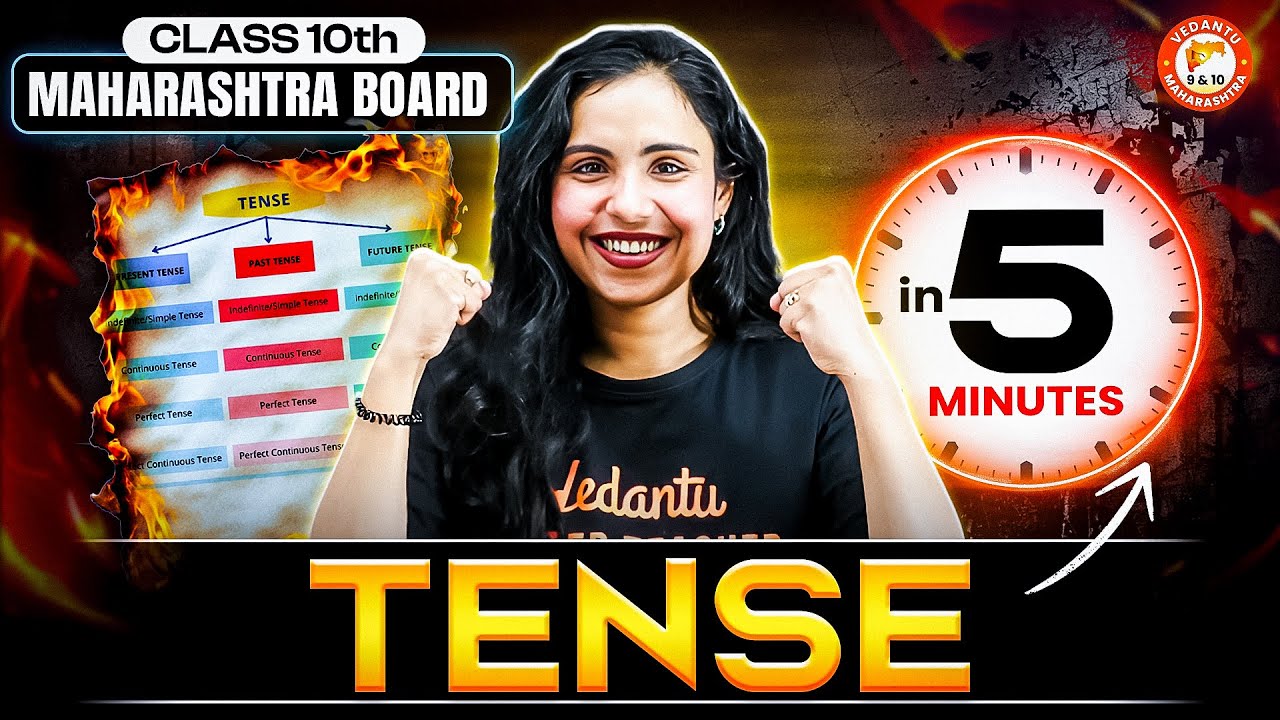 Class 10th: Tense in 5 Minutes | Class 10th English Grammar | Maharashtra Board | Bhumika Mam