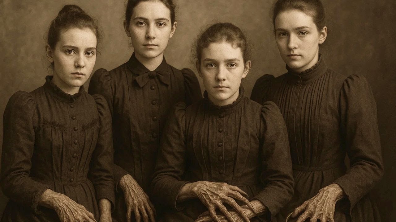 Cuatro hermanas posan en 1894 — al hacer zoom en sus manos, descubren ...
