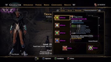 Neverwinter Wizard Thaumaturge  30 Build updated