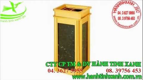 BÁN THÙNG RÁC ĐÁ HOA CƯƠNG TẠI BÌNH DƯƠNG - THÙNG RÁC INOX ĐÁ HOA CƯƠNG NHÀ HÀNG