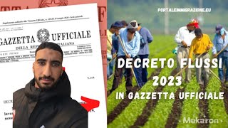 خبر مفرح ? لكل من يريد الهجرة الى إيطاليا ??قانونيا .Decreto Flussi 2023 على الابواب ↘️?.