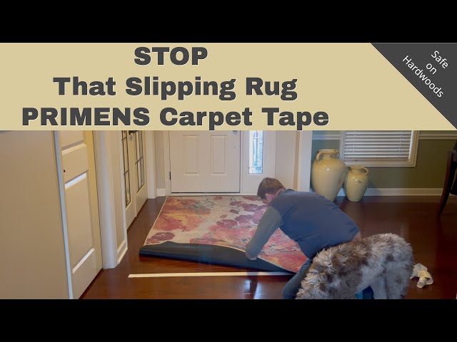 How to Keep Rugs In Place Using Carpet Tape - Life Love Larson