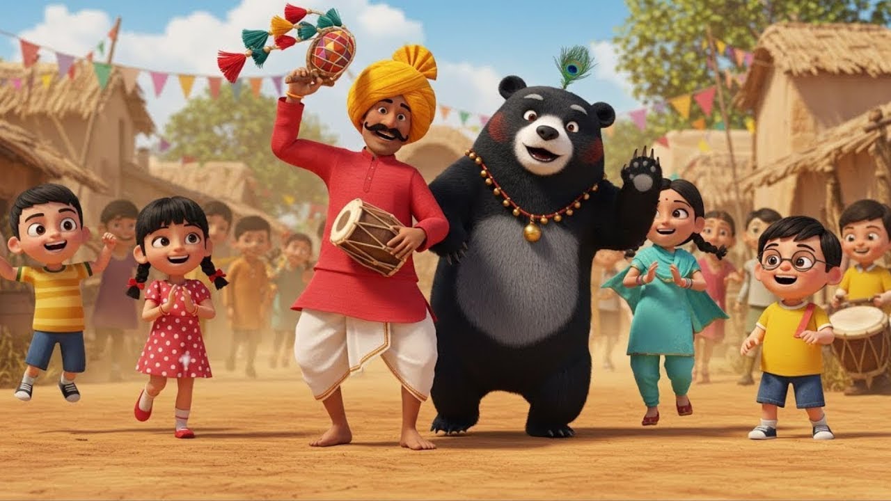 Kalu Madari Aaya 🐻 | कालू मदारी आया | Kids Hindi Poem | Hindi Rhymes | Baby Poem | Rhymes Junction