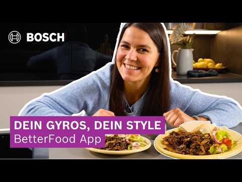 Rezepte personalisieren mit der Bosch BetterFood App: Puten-Gyros vs. Pilz-Gyros | Bosch BetterFood