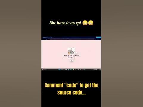 She have to accept 😁😁 | #coder #html #css #javascript #programmer - YouTube