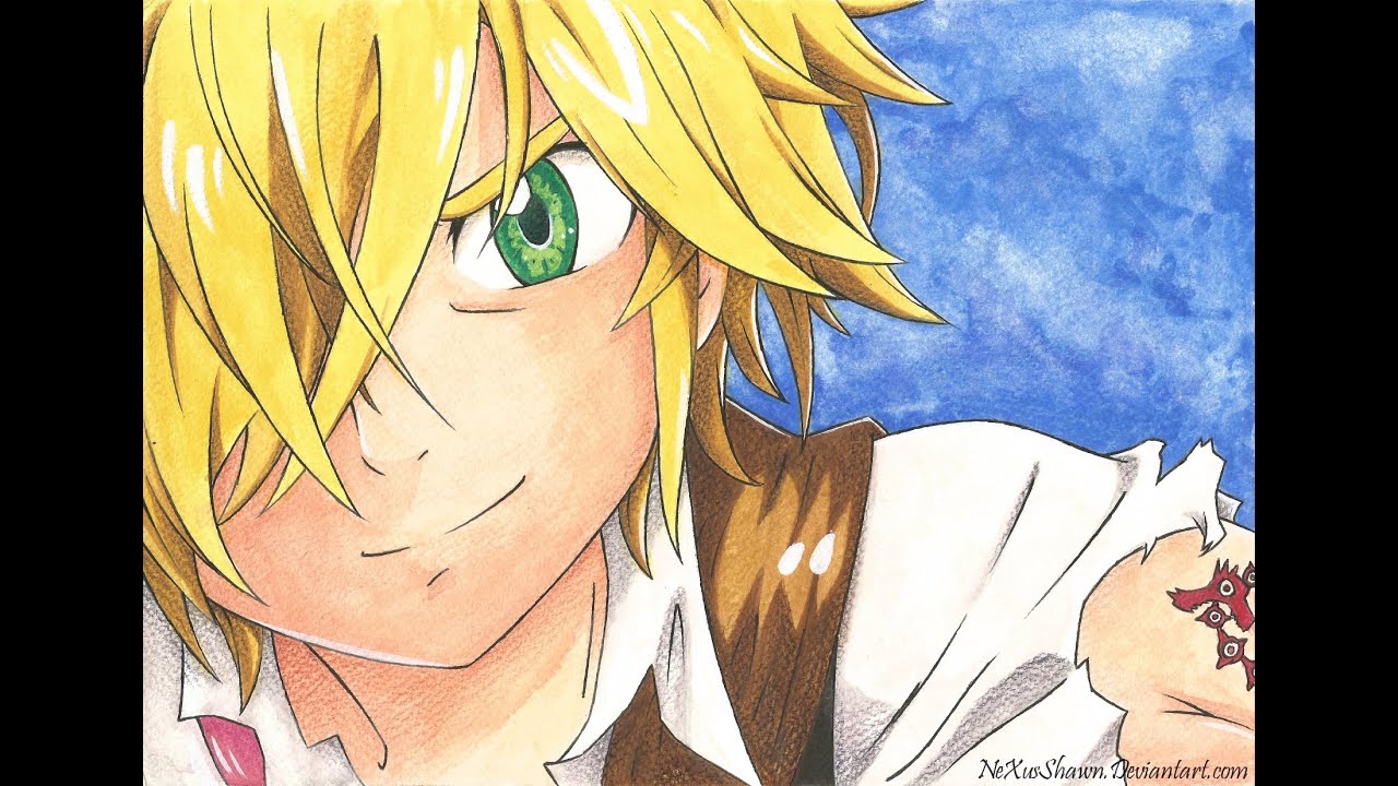 1 drawing easy elizabeth no YouTube Speed  Taizai   drawing:  Nanatsu Meliodas