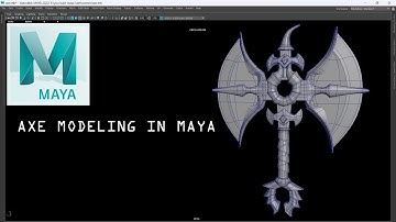 AXE MODELING IN MAYA FOR BEGINNERS part (1) #axe #3d #3dmodeling #axemodel #maya