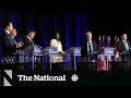 Charest, Poilievre clash in French-language Conservative leadership debate