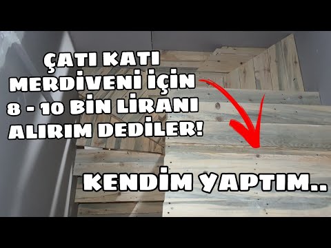 dublex merdiven yapımı - çatı katı merdiven yapımı - loft staircase - how to make an attic staircase