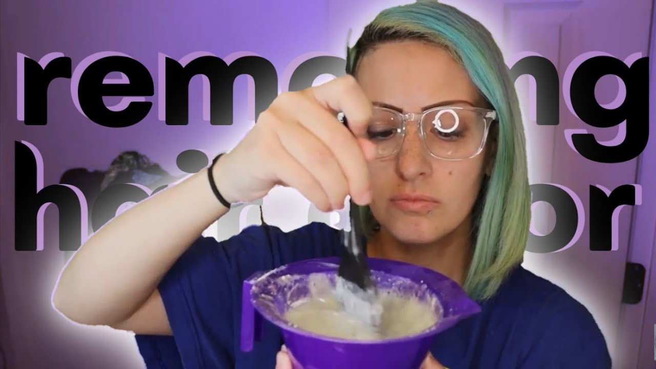 Removing Hair Color Vitamin C Method YouTube
