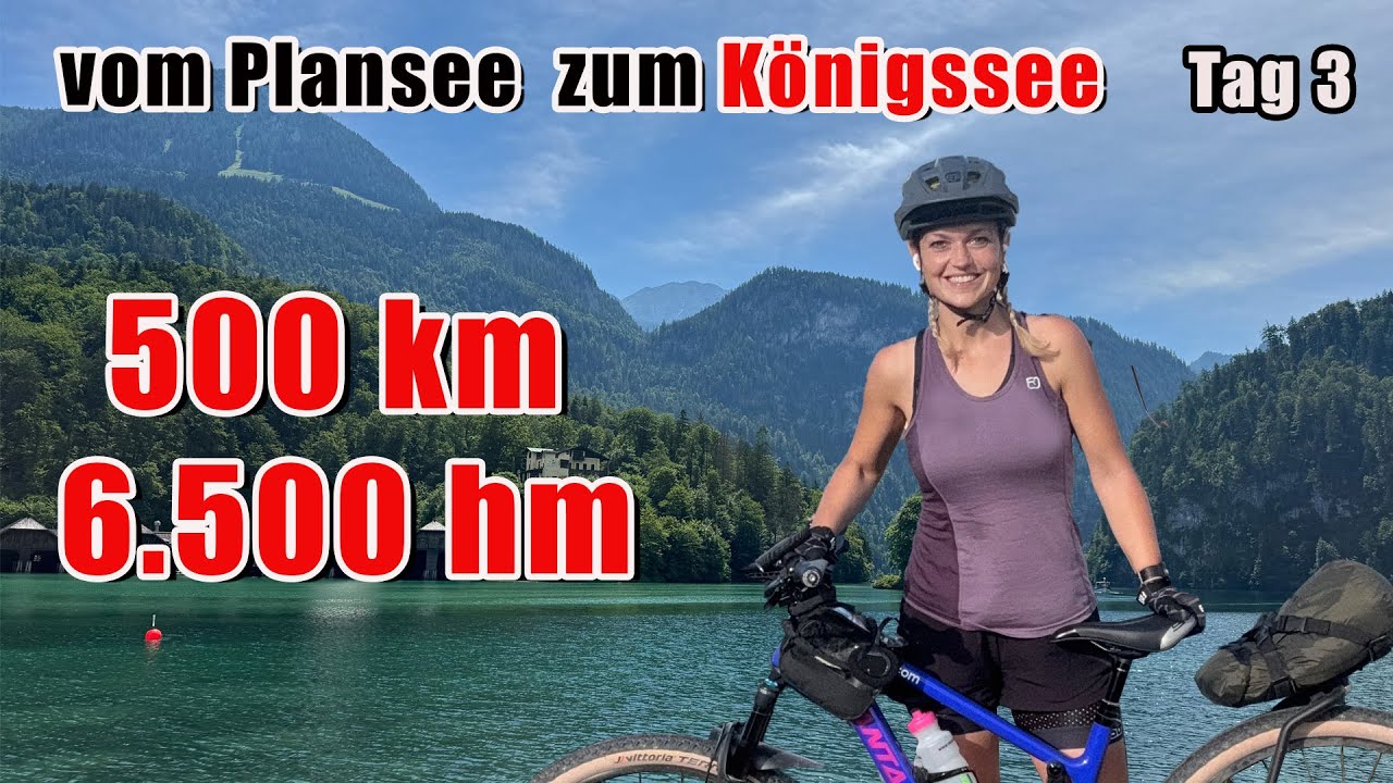 Vom Plansee zum Königssee. Über die Alpen Tag 3: 125km - 1.265hm