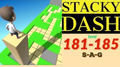 STACKY DASH level 181 182 183 184 185 gameplay