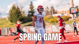 Day in the Life D1 Football Player : SPRING GAME