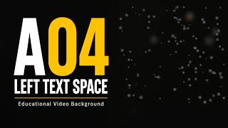 Online Course Background Loop A04 | Left Text Space | Wave Particle Field
