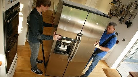 How to move fridge without emptying