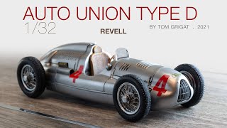 Stop-motion assembly: Revell's Type D race car in 1/32