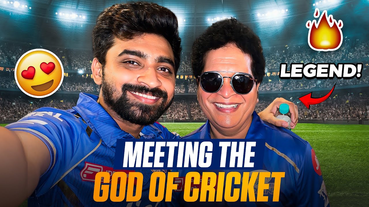 I Met Sachin Tendulkar at Station | MI vs RCB - Vlog