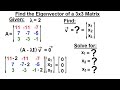 Linear Algebra: Ch 3 - Eigenvalues and Eigenvectors (8 of 35) Eigenvector=? of a 3x3 Matrix