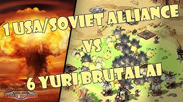 One way trip! - 1v7 BRUTAL AI + SUPERS ( Command & Conquer - Yuri