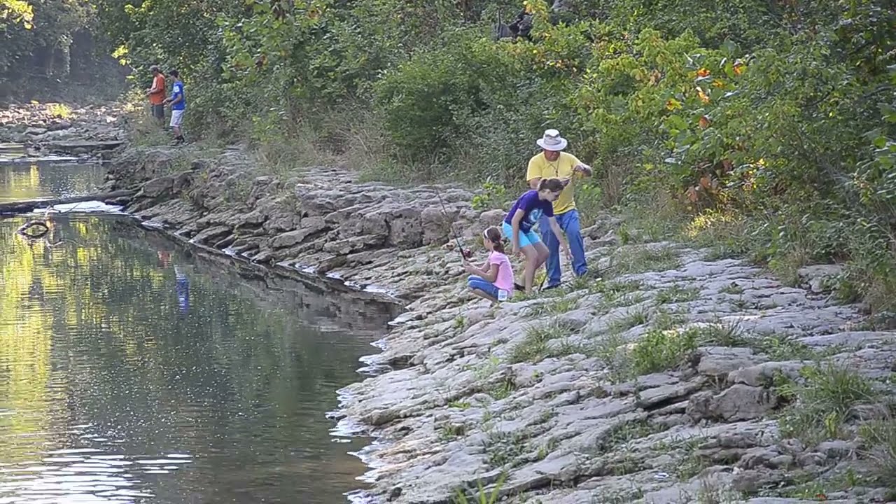 Fishing at Roaring River State Park, Cassville, MO - YouTube