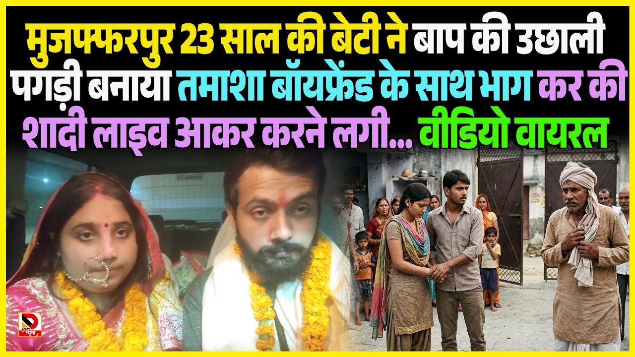Muzaffarpur 23 साल की बेटी ने बाप की उछाली पगड़ी बनाया तमाशा बॉयफ्रेंड के साथ भाग कर की शादी