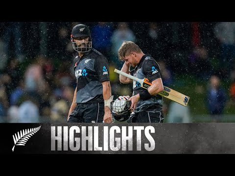 BLACKCAPS win series in rain shortened match | 2nd T20I SHORT HIGHLIGHTS | BLACKCAPS v Bangladesh