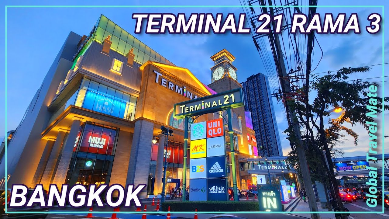 Terminal 21 RAMA 3 Stunning Shopping Mall Bangkok 🇹🇭 Thailand - YouTube