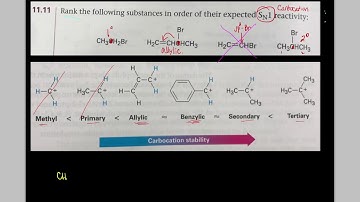 Problem 11.11 McMurry rates of SN1