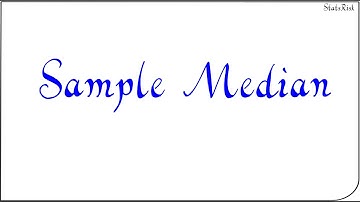 The median sample median  from A to Z.