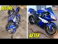 2004 Yamaha R1 WRECKED Bike REBUILD (Complete Rebuild Timelapse) Start to Finish