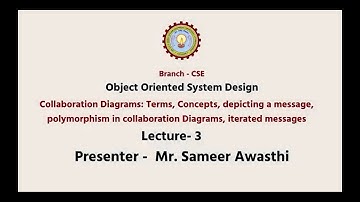 Object Oriented System Design  | Collaboration Diagrams | AKTU Digital Education