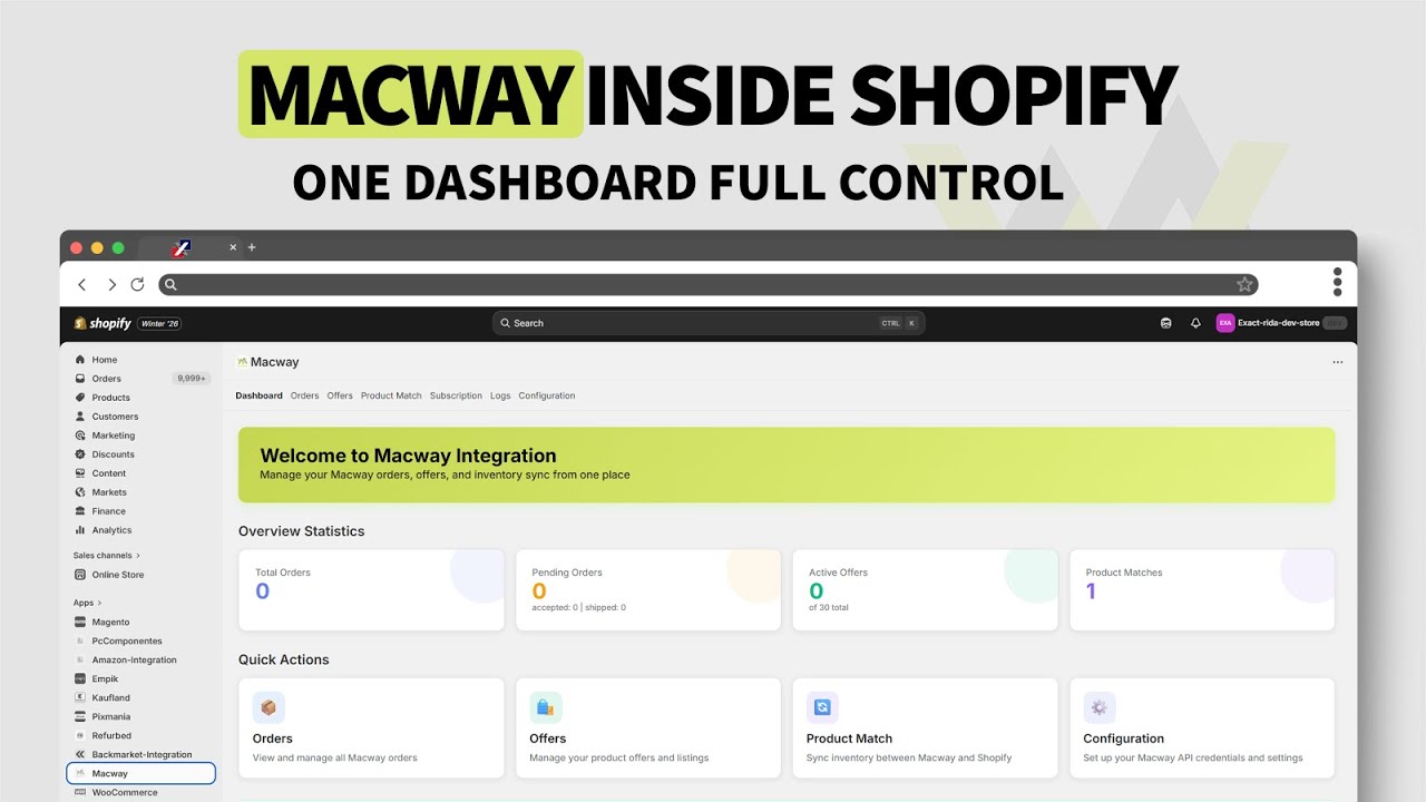 Macway Welcome to the Exact Solution MacWay Integration! - YouTube