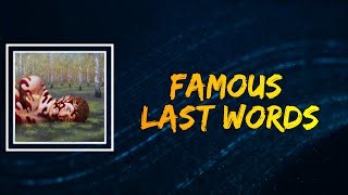 James Blake - Famous Last Words (Lyrics)
