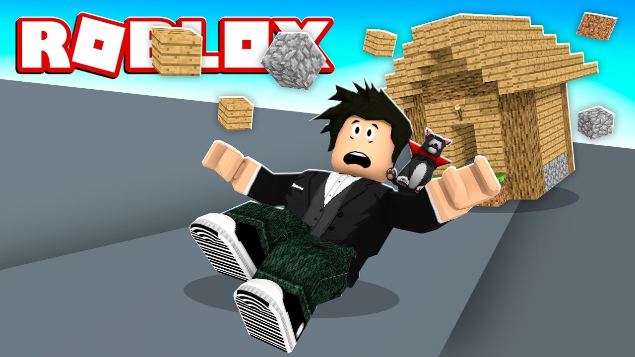 LOKIS ESCORREGANDO NA CASINHA DE MADEIRA | Roblox - Slide House Tumble
