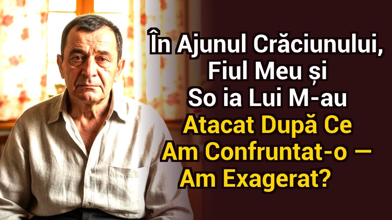 Ajunul Crăciunului. Fiul meu și soția lui m-au atacat când i-am confruntat — am trecut doza?